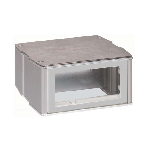 Мини-башня 2-сторонняя на 4-мод. К45 70х133х128 алюм. Simon Connect KT400-8
