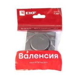 Панель лицевая Валенсия для светорегулятора 600Вт 220В графит PROxima EKF ESD06-L-101-60