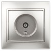 Розетка телевизионная одиночная TV СП Plano 1-301-03 IP20 алюм. Intro Б0030078