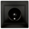 Розетка телевизионная одиночная TV СП Plano 1-301-05 IP20 антрацит Intro Б0044573