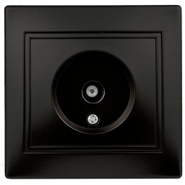 Розетка телевизионная одиночная TV СП Plano 1-301-05 IP20 антрацит Intro Б0044573