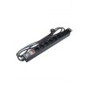 Блок розеток 6-м 16А SHE19-6SH-S-2.5EU Schuko горизонт. с выкл. шнур 2.5м Hyperline 397030