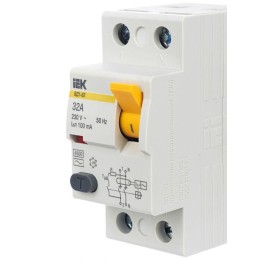 Выключатель дифференциального тока (УЗО) 2п 32А 100мА тип AC ВД1-63 KARAT IEK MDV10-2-032-100