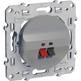 Розетка аудио 1-м СП Odace механизм алюм. SchE S53R487