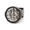 Фонарь аккумуляторный LED3816 9LED аккум. SLA 220В склад. вилка пластик. черн./желт. (кор.) Ultrafla