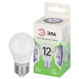 Лампа светодиодная GREEN LINE P45-12W-865-E27 GL 12Вт шар 6500К свет холод. E27 Эра Б0067052