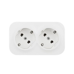 Розетка 2-м ОП Quteo 16А IP20 250В 2х2P+E с заземл. без защ. шторок бел. Leg 782213