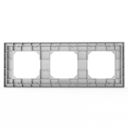 Рамка 3-м Pixel универс. алюм. TOKOV ELECTRIC TKE-PX-RM3-C03