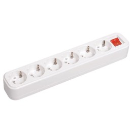 Колодка удлинителя 6-м 16А Classic К06В 2P+PE 250В с выкл. IEK KYP11-16-06-00-ZK