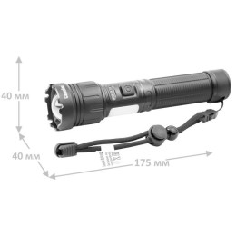 Фонарь светодиодный аккумуляторный E14102 лазер диод LD PB магнит Type C 10Вт 18650 1.8+0.8А.ч кор.