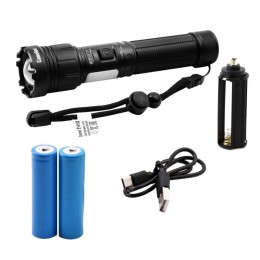 Фонарь светодиодный аккумуляторный E14102 лазер диод LD PB магнит Type C 10Вт 18650 1.8+0.8А.ч кор.