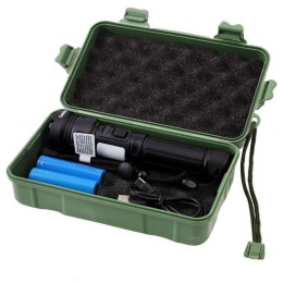 Фонарь светодиодный аккумуляторный E14102 лазер диод LD PB магнит Type C 10Вт 18650 1.8+0.8А.ч кор.