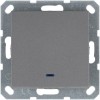 Переключатель проходной 1-кл. 10А IP20 с подсветкой механизм алюм. Jasmart G3012NS