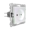 Розетка 1-м СП Pixel 16А IP20 без заземл. защ. шторки механизм перламутр. TOKOV ELECTRIC TKE-PX-R1SF