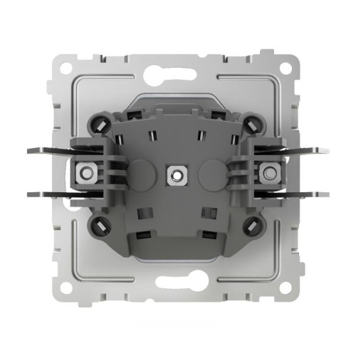 Розетка 1-м СП Pixel 16А IP20 без заземл. защ. шторки механизм перламутр. TOKOV ELECTRIC TKE-PX-R1SF