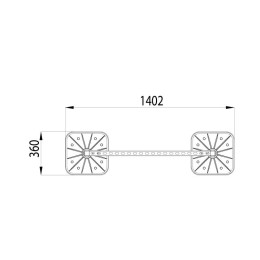 Конструкция опорная для горизонт. прямоугольн. воздуховодов и метал. лотков кабеленесущих систем TEC