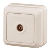 Розетка телевизионная одиночная TV ОП Quadro 2-301-02 IP20 сл. кость Intro Б0027659