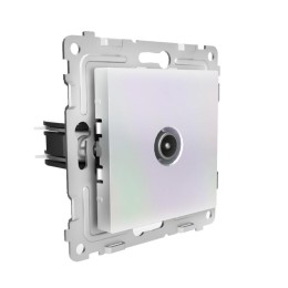 Розетка TV оконечная СП Pixel 1DB механизм перламутр. TOKOV ELECTRIC TKE-PX-A1O-C04