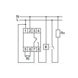 Регулятор температуры RT-820 (от +4 до +30 град.C; с выносным датчиком в комплекте; 2 модуля; монтаж