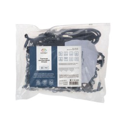 Гирлянда светодиодная "Айсикл" (бахрома) 5х0.7м 152LED бел. 12Вт IP67 эффект мерцания провод черн. к