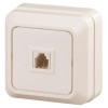 Розетка телефонная ОП Quadro 2-302-02 RJ11 IP20 сл. кость Intro Б0027662