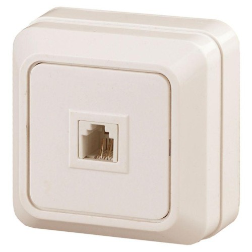 Розетка телефонная ОП Quadro 2-302-02 RJ11 IP20 сл. кость Intro Б0027662