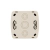 Розетка 1-м ОП Demet 16А IP20 с заземл. керамика крем. LEZARD 711-0300-122