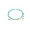 Патч-корд FC-D2-503-LC/PR-LC/PR-H-5M-LSZH-AQ волоконно-оптический(шнур) MM 50/125(OM3) LC-LC duplex
