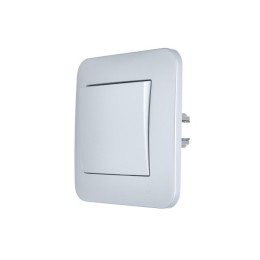 Выключатель 1-кл. 1п СП ASTI 10А IP20 в сборе жемчуж./бел. перламутр. LEZARD 7081-3030-100