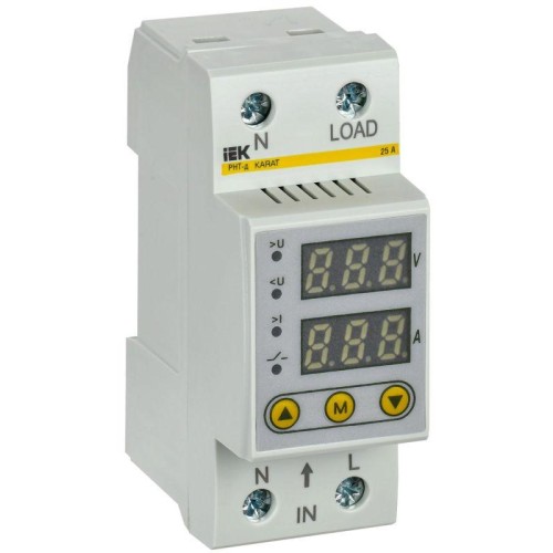 Реле напряжения и тока РНТ-д 1ф 36мм 25А KARAT IEK IVC21-1-25