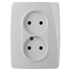 Розетка 2-м СП Эра12 12-2007-01 16А IP20 250В 2х2P без лапок бел. Эра Б0038810