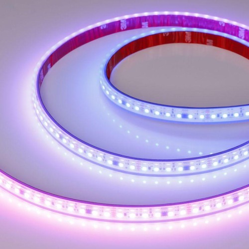 Лента светодиодная SPI-PS-A120-12mm 24V RGB-PX6-BPT 23Вт/м IP67 2835 герметичная бегущий огонь (уп.5