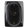 Розетка 2-м СП Эра12 12-2108-06 16А IP20 250В 2х2P+E Schuko защ. шторки черн. Эра Б0036447
