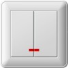Выключатель 2-кл. СП W59 16А IP20 с подсветкой в сборе сл. кость SchE VS516-251-28