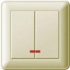 Выключатель 2-кл. СП W59 16А IP20 с подсветкой в сборе сл. кость SchE VS516-251-28