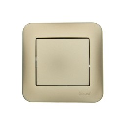 Выключатель 1-кл. 1п СП ASTI 10А IP20 в сборе золото. LEZARD 7081-3636-100