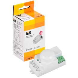 Детектор движения ДД-МВ 201 1200Вт 360град. 8М IP20 бел. IEK LDD11-201MB-1200-001