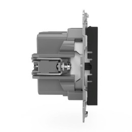 Розетка 2-м USB СП Pixel тип A+A 5В 1х2.1А 2х1.05А механизм карбон TOKOV ELECTRIC TKE-PX-2USB-C14