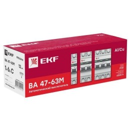 Выключатель автоматический модульный 1п C 40А 6кА ВА 47-63M электромагнит. расцеп. PROxima EKF mcb47