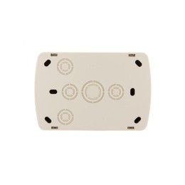 Розетка 2-м ОП Demet 16А IP20 без заземл. закрыт. корпус керамика крем. LEZARD 711-0300-128