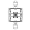 Корпус взрывозащищенный 120х120х90мм 1Exe IIC T5 Gb IP66Ex tb IIIB T95град.C Db Т5 40град.C кольца з