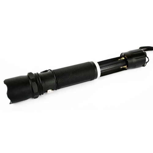 Фонарь аккумуляторный E145 CREE 1Вт фокус 3 режима 220В пластик. черн. (бокс) Ultraflash 12352