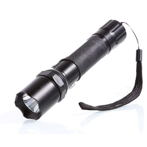 Фонарь аккумуляторный E145 CREE 1Вт фокус 3 режима 220В пластик. черн. (бокс) Ultraflash 12352