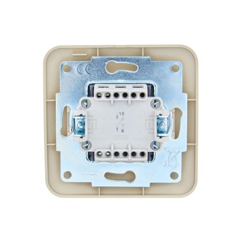 Выключатель 1-кл. 1п СП ASTI 10А IP20 в сборе крем. LEZARD 7081-0303-100