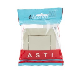 Выключатель 1-кл. 1п СП ASTI 10А IP20 в сборе крем. LEZARD 7081-0303-100