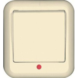 Выключатель 1-кл. ОП Прима 6А IP20 с индикацией сл. кость (опт. упак.) SchE A16-046-S