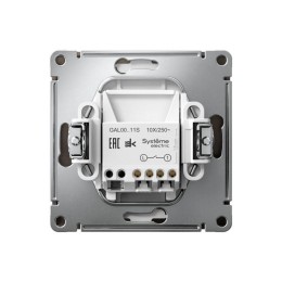 Выключатель 1-кл. ArtGallery 10AX быстрозажим. клем. механизм мокко SE GAL000611S