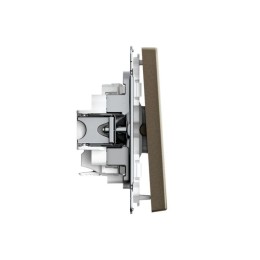 Выключатель 1-кл. ArtGallery 10AX быстрозажим. клем. механизм мокко SE GAL000611S