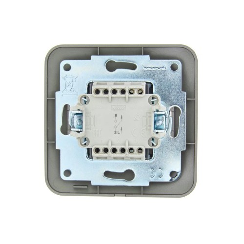 Выключатель 1-кл. 1п СП ASTI 10А IP20 в сборе платина. LEZARD 7081-3535-100