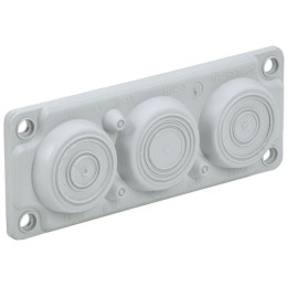 Ввод кабельный мембранный 6 отверстий d6-59мм IP65 сер. TITAN IEK TI-00D-MC-006-65